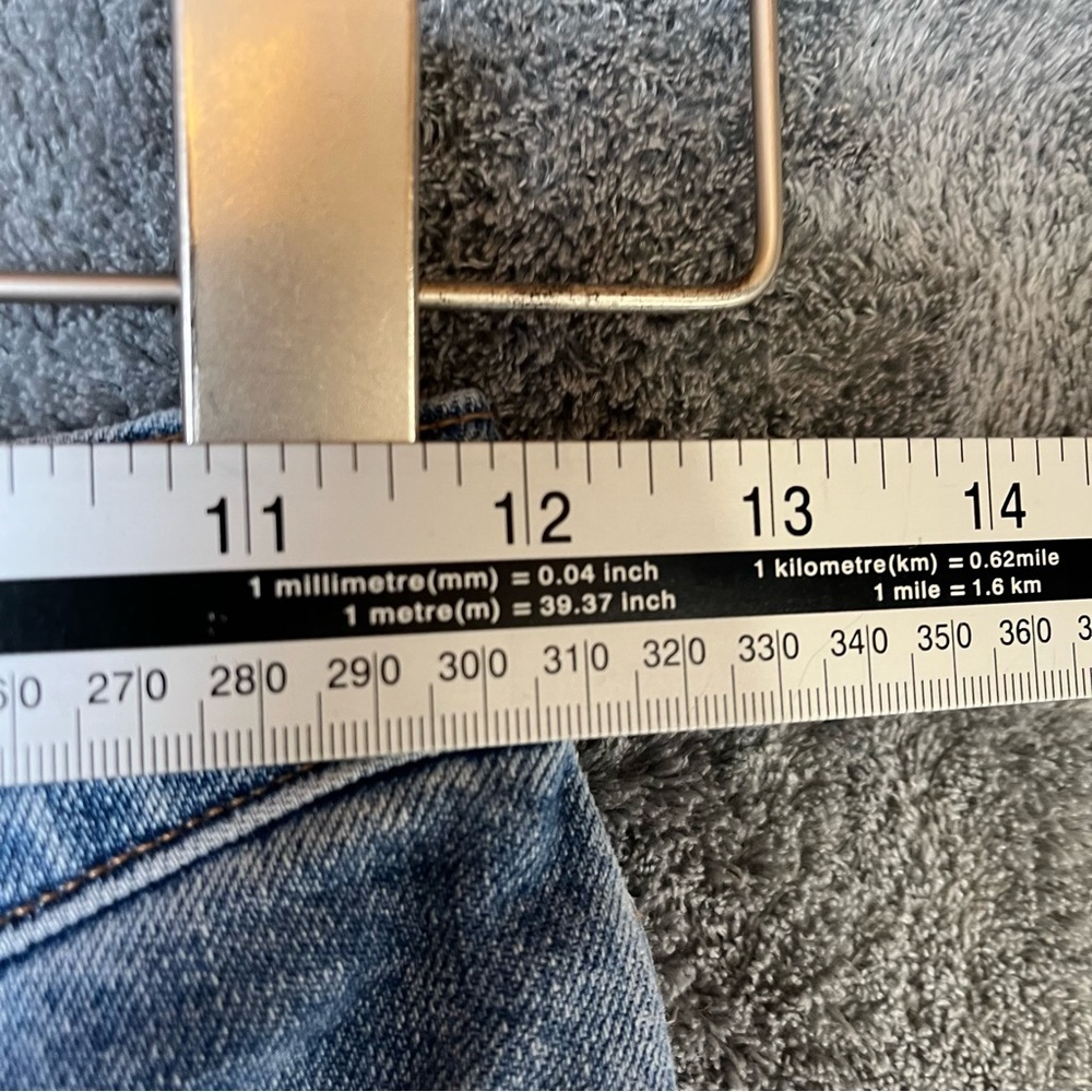 Aritzia Denim Forum The Arlo High Rise Straight 24 W 28 L Ankle Medium Wash - Picture 7 of 14